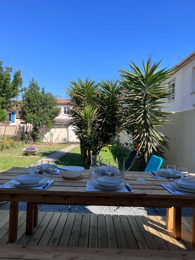 Charmante Maison Climatisee Avec Piscine Au Calme A Carcassonne Exterior foto