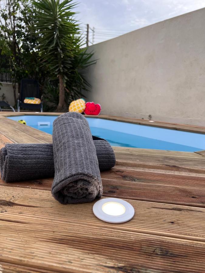 Charmante Maison Climatisee Avec Piscine Au Calme A Carcassonne Exterior foto
